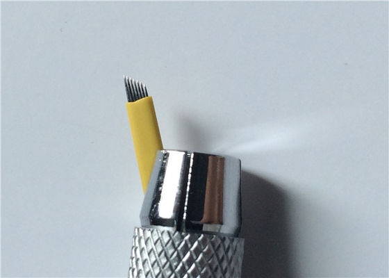 China 0.25mm 7 agulhas da sobrancelha 3D Microblading dos pinos de aço inoxidável para a composição permanente fornecedor