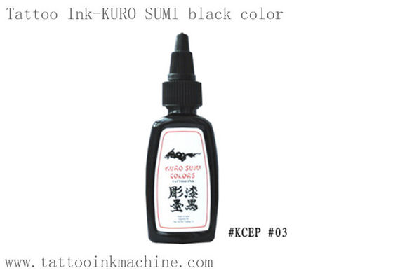 China OEM eterno Kuro Sumi For Tattooing Body da tinta da tatuagem da cor 1OZ preta verdadeira fornecedor