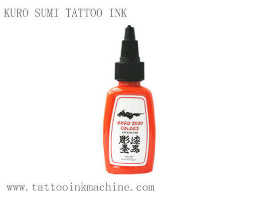 China OEM eterno de Kuro Sumi da tinta da tatuagem da cor alaranjada para Tattooing do corpo fornecedor