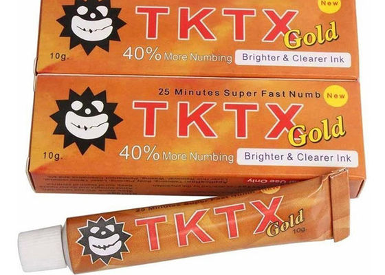 China Creme indolor insensibilizado super do anestésico da tatuagem do Lidocaine do ouro TKTX de 40% fornecedor