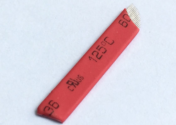 China Lâmina permanente vermelha das agulhas da composição de Microblading/agulhas da sobrancelha fornecedor