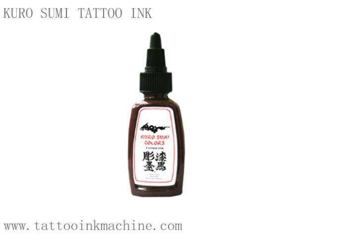 Tinta eterno Kuro Sumi 1OZ da tatuagem da cor de Brown para Tattooing permanente do corpo da composição 0