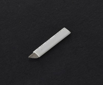 Agulhas descartáveis da tatuagem da composição permanente, lâmina natural da agulha para Manuel Pen Use 0