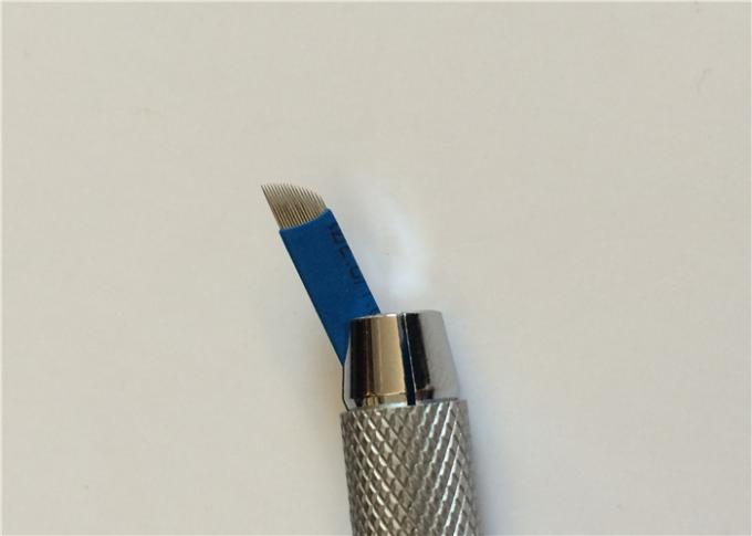 Azul agulhas de bordado permanentes da composição 3D dos pinos de 0,25 milímetros 17 para tatuagens 0