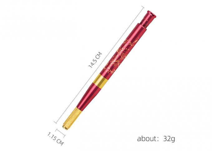 Pena manual vermelha de Lucky Eyebrow Microblade Needle Tattoo 0