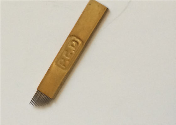China Equipamento permanente grosso dourado da composição das agulhas 0.5mm de Microblading da tatuagem de PCD fornecedor