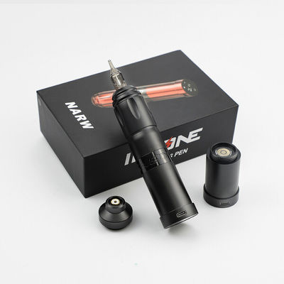 China Aço inoxidável 1800mAh NARW Máquina de tatuagem sem fio 1-OLED Display Touch Screen Bateria Rotativa Pistola de tatuagem caneta de tatuagem com energia RCA fornecedor