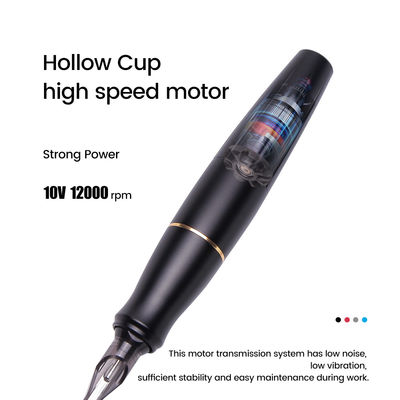 China Coreless Motor aço inoxidável vermelho Microblading sobrancelha lábios Eyeliner Tattoo Gun fornecedor