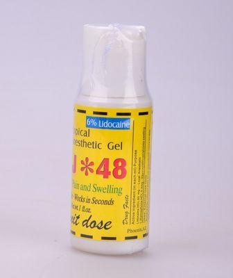 6% SSJ 48 Gel anestésico para tatuagem, Creme anestésico tópico. fornecedor