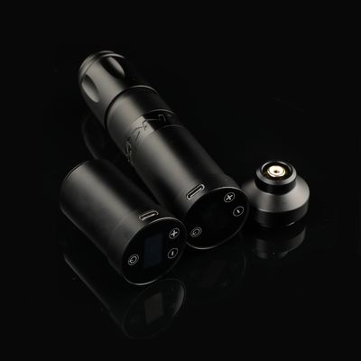 Aço inoxidável 1800mAh NARW Máquina de tatuagem sem fio 1-OLED Display Touch Screen Bateria Rotativa Pistola de tatuagem caneta de tatuagem com energia RCA fornecedor