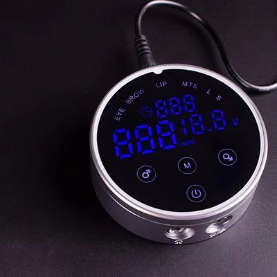80*28mm Cinza AV1.5V-12V H8 Smart Power Supply Dual LCD Touch Screen Máquina de tatuagem Colorida Voltagem Inteligente Digital fornecedor
