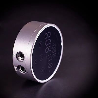 80*28mm Cinza AV1.5V-12V H8 Smart Power Supply Dual LCD Touch Screen Máquina de tatuagem Colorida Voltagem Inteligente Digital fornecedor
