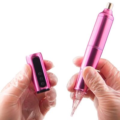 Micropigmentação do couro cabeludo Sobrancelha Olho amarelo Lábio rotativo Cartuchos de tatuagem Caneta Aço inoxidável com alimentação elétrica de bateria fornecedor