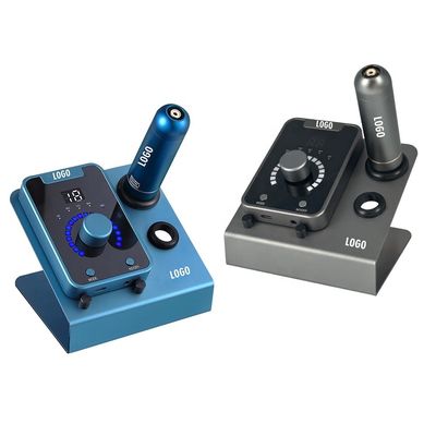 Dispositivo de micropigmentação do couro cabeludo do tipo pistola elétrica SMP com maquiagem permanente e máquina de tatuagem de motor suíço em azul preto fornecedor