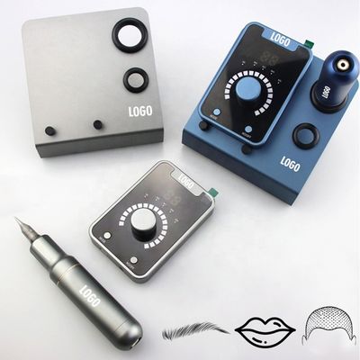 Dispositivo de micropigmentação do couro cabeludo do tipo pistola elétrica SMP com maquiagem permanente e máquina de tatuagem de motor suíço em azul preto fornecedor