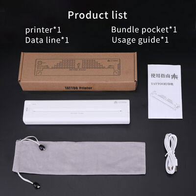 12000mAh Mini Tattoo Stencil Printer Máquina de cópia térmica Máquina de transferência sem fio Impressora de tatuagem fornecedor