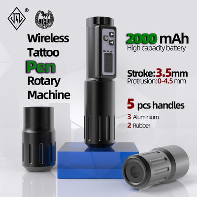 Electric LCD Display 2000mAh Battery Tattoo Gun RCA Wireless Rotary Tattoo Machine Pen Kit  for Tattoo Artist fornecedor