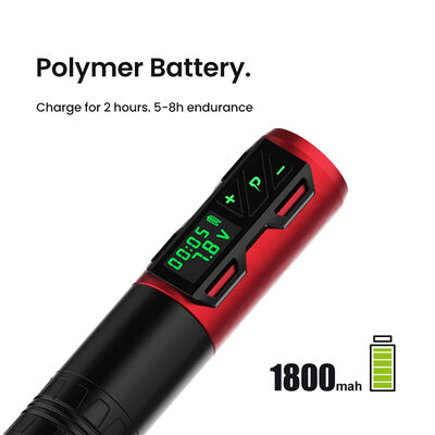 Digital Rotary Battery Coreless Tattoo Gun Tattoo Pen 1800 Mah Wireless Tattoo Machine fornecedor