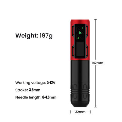 Digital Rotary Battery Coreless Tattoo Gun Tattoo Pen 1800 Mah Wireless Tattoo Machine fornecedor