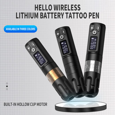 Ambição Soldado Digital Display Pistola de tatuagem elétrica Máquina sem fio Máquina rotativa de caneta de tatuagem Máquina para tatuador fornecedor