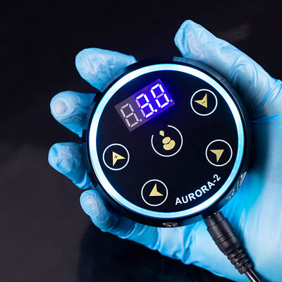 Wholesale New Upgrade Digital LCD Display Touch Screen Mini Aurora 2 Tattoo Power Supply Fit All Tattoo Machine fornecedor