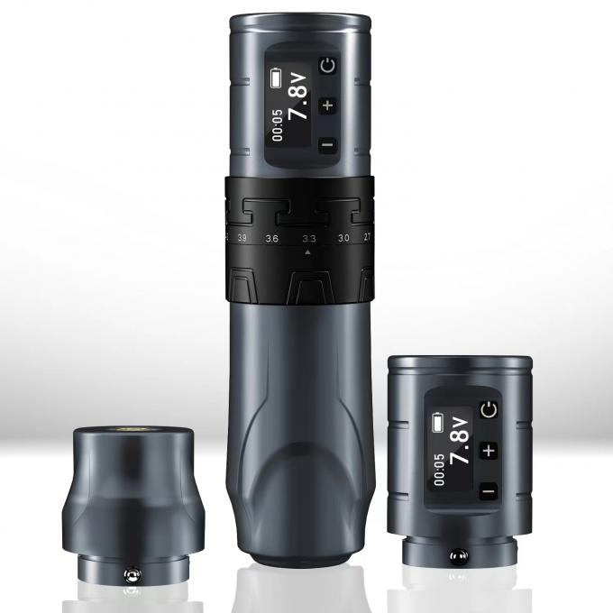 Arma de tatuagem sem fio de 1500mAh INKONE SABER Coreless Machine Pen de tatuagem Potente motor de longo curso 4,2 mm Alum&iacute;nio de avi&atilde;o 7