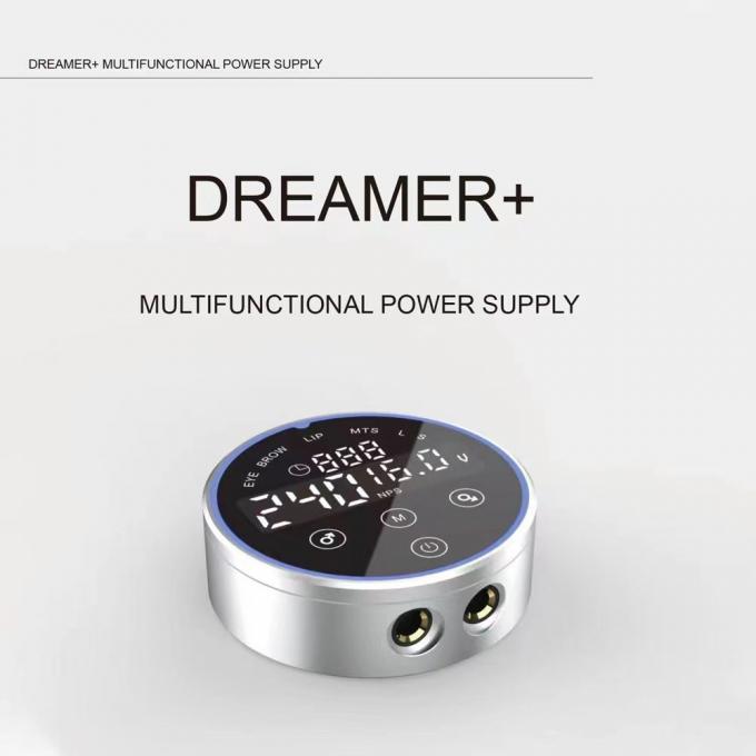 80*28mm Cinza AV1.5V-12V H8 Smart Power Supply Dual LCD Touch Screen Máquina de tatuagem Colorida Voltagem Inteligente Digital 1