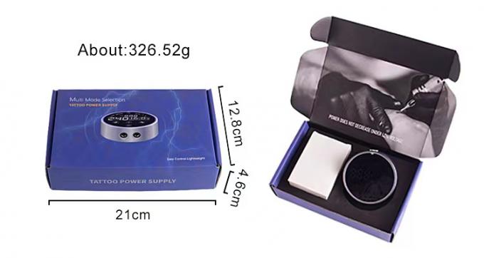 80*28mm Cinza AV1.5V-12V H8 Smart Power Supply Dual LCD Touch Screen Máquina de tatuagem Colorida Voltagem Inteligente Digital 4