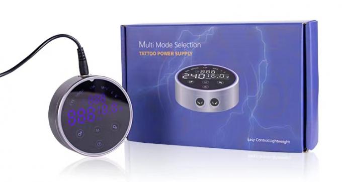 80*28mm Cinza AV1.5V-12V H8 Smart Power Supply Dual LCD Touch Screen Máquina de tatuagem Colorida Voltagem Inteligente Digital 5