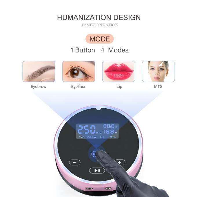 Máquina de Microblading de Sobrancelha de Lábios Universal e Poderosa Máquina Elétrica de Maquiagem Permanente com Painel de Táctil e Máquina Rotativa 7