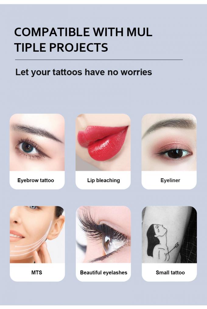 Micropigmentação do couro cabeludo Sobrancelha Olho amarelo Lábio rotativo Cartuchos de tatuagem Caneta Aço inoxidável com alimentação elétrica de bateria 5
