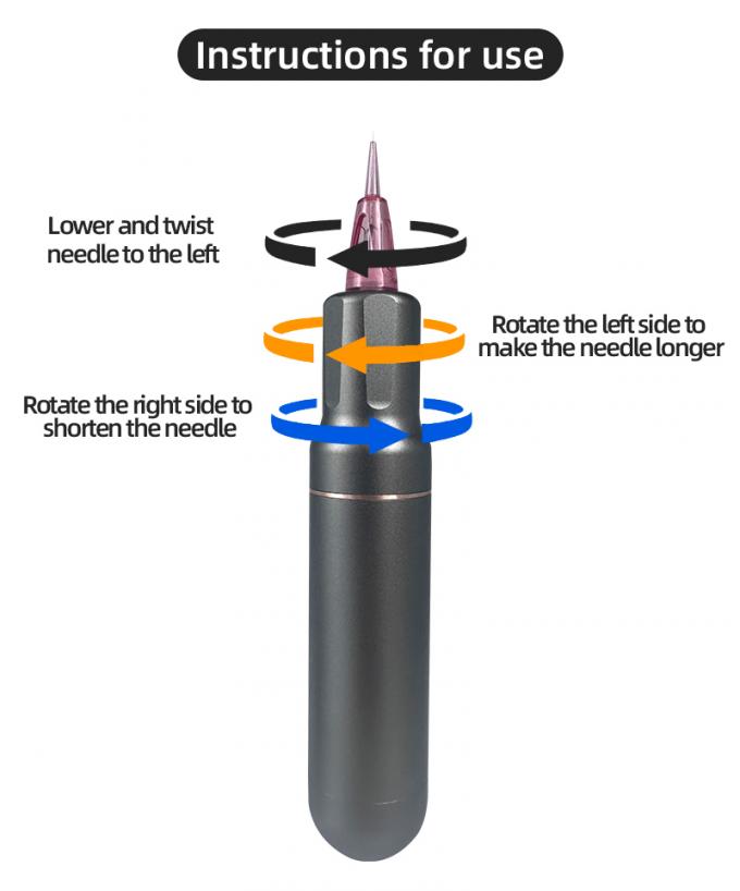 Dispositivo de micropigmentação do couro cabeludo do tipo pistola elétrica SMP com maquiagem permanente e máquina de tatuagem de motor suíço em azul preto 5