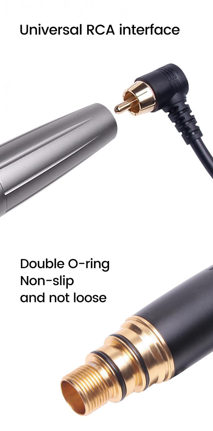 Coreless Motor aço inoxidável vermelho Microblading sobrancelha lábios Eyeliner Tattoo Gun 3