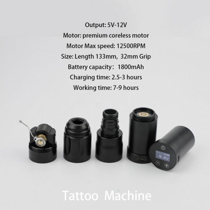 Inkone narw marca digital lcd tela de toque 1800mah bateria caneta tatuagem máquina micropigmentação sem fio máquina tatuagem 2