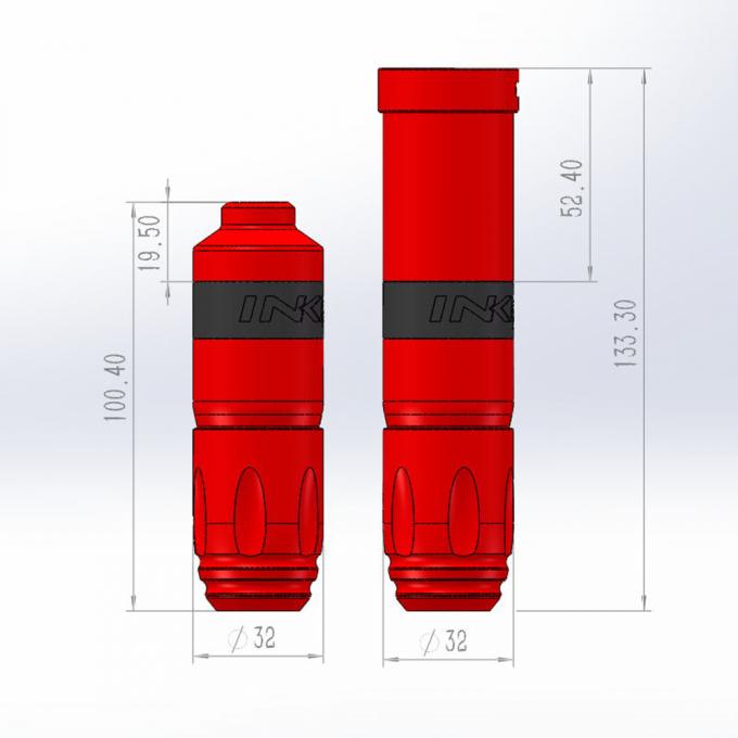 Inkone narw marca digital lcd tela de toque 1800mah bateria caneta tatuagem máquina micropigmentação sem fio máquina tatuagem 6