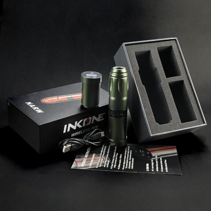 Inkone narw marca digital lcd tela de toque 1800mah bateria caneta tatuagem máquina micropigmentação sem fio máquina tatuagem 18
