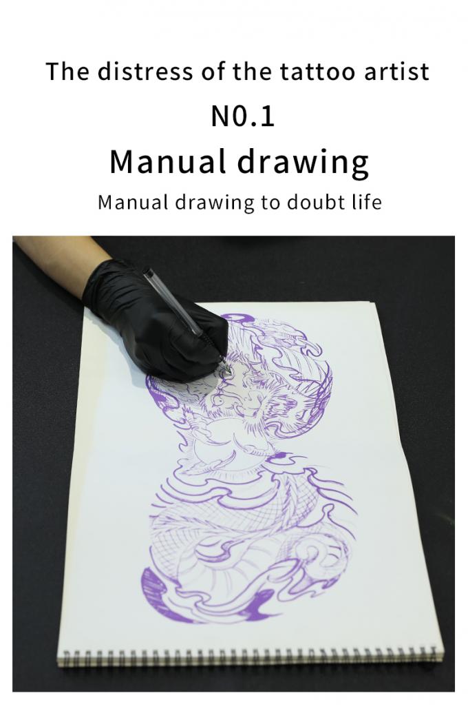 12000mAh Mini Tattoo Stencil Printer M&aacute;quina de c&oacute;pia t&eacute;rmica M&aacute;quina de transfer&ecirc;ncia sem fio Impressora de tatuagem 0