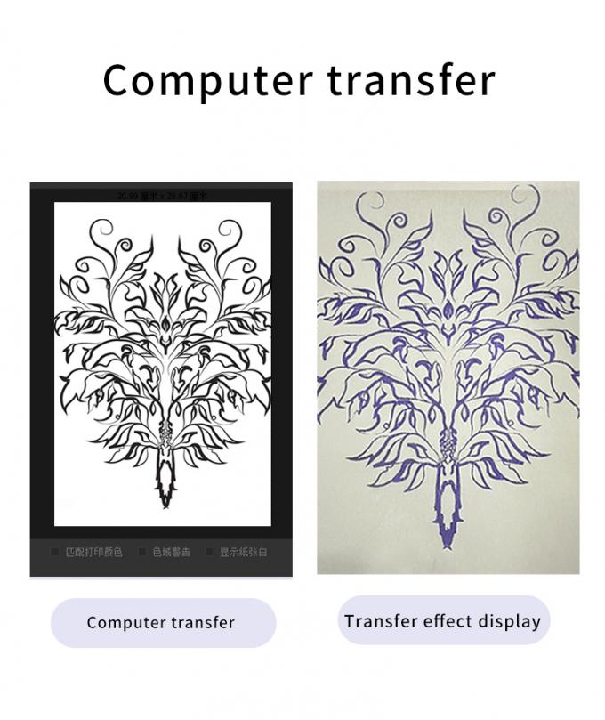 12000mAh Mini Tattoo Stencil Printer M&aacute;quina de c&oacute;pia t&eacute;rmica M&aacute;quina de transfer&ecirc;ncia sem fio Impressora de tatuagem 18