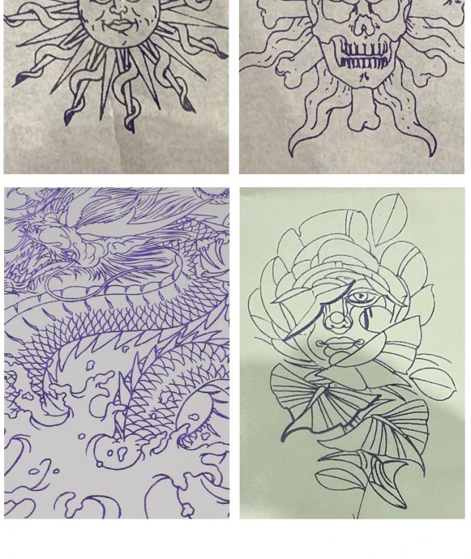 12000mAh Mini Tattoo Stencil Printer M&aacute;quina de c&oacute;pia t&eacute;rmica M&aacute;quina de transfer&ecirc;ncia sem fio Impressora de tatuagem 22