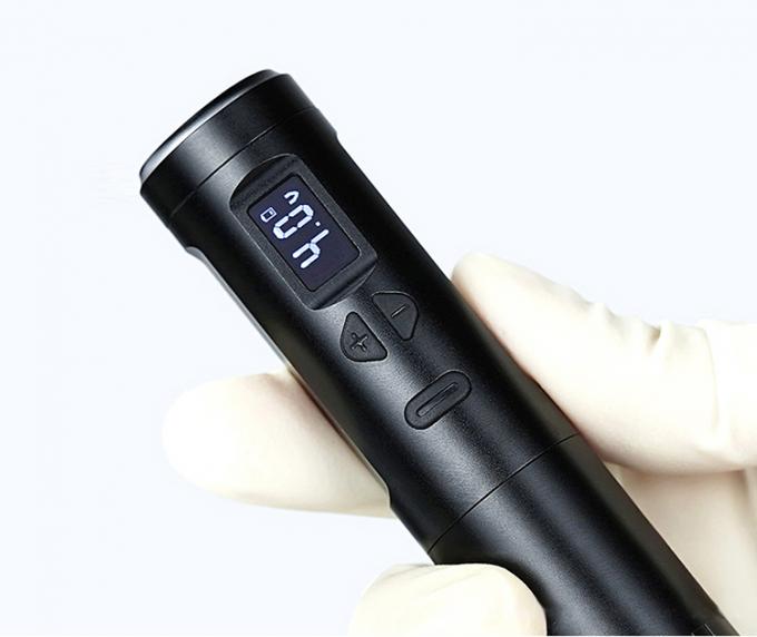 Dermógrafo sem fio Máquina de tatuagem elétrica Máquina de maquiagem permanente sem fio Alumínio 2 cabeças de bateria Modelo de conector RCA 20