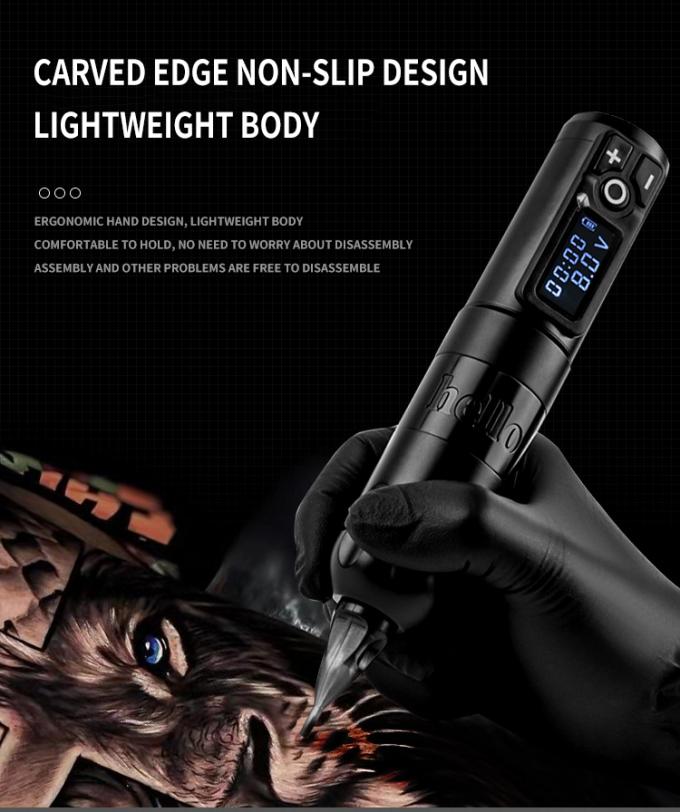 Ambi&ccedil;&atilde;o Soldado Digital Display Pistola de tatuagem el&eacute;trica M&aacute;quina sem fio M&aacute;quina rotativa de caneta de tatuagem M&aacute;quina para tatuador 20