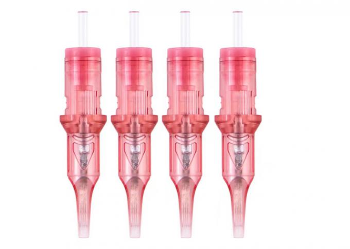 20pcs/caixa Cartucho rosa Agulhas de tatuagem de maquiagem permanente 0